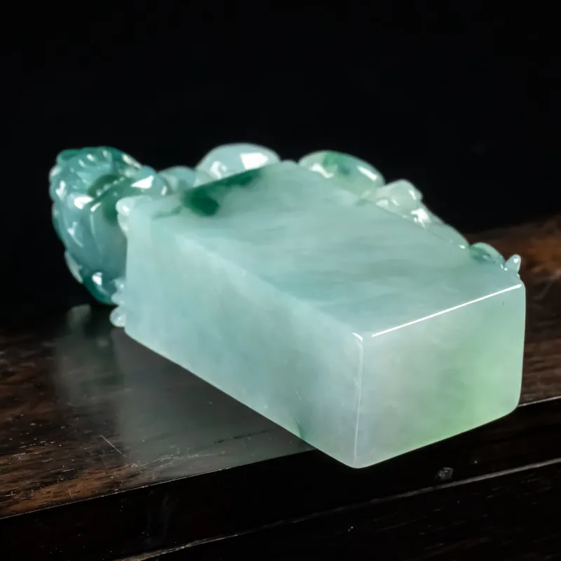 PUPAN Ice Glutinous Jadeite Seals Unisex-3