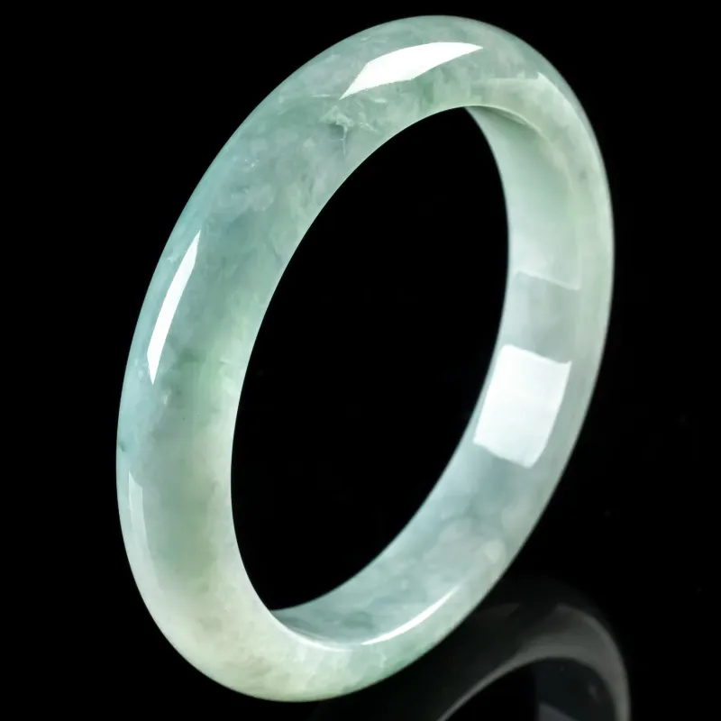 PUPAN Ice Glutinous Jadeite Bangles Women's-2