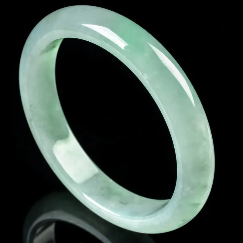 PUPAN Glutinous Jade Jadeite Bangles Women's-4
