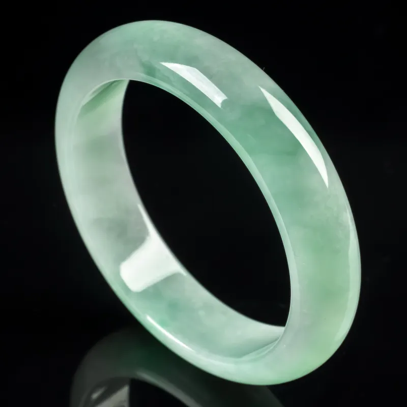 PUPAN Glutinous Jade Jadeite Bangles Women's-2
