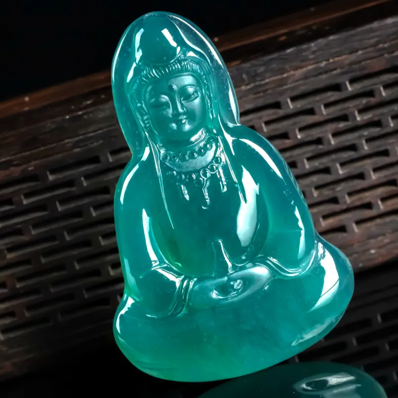 PUPAN Ice Glutinous Jadeite Pendants Unisex-1