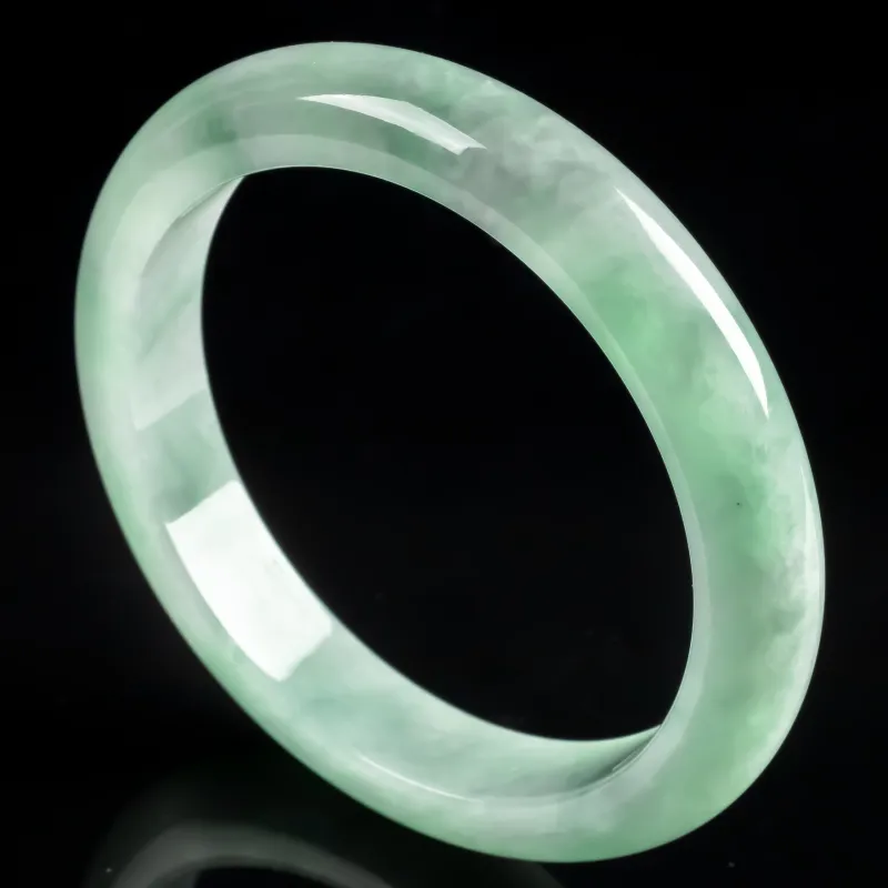 PUPAN Glutinous Jade Jadeite Bangles Women's-3