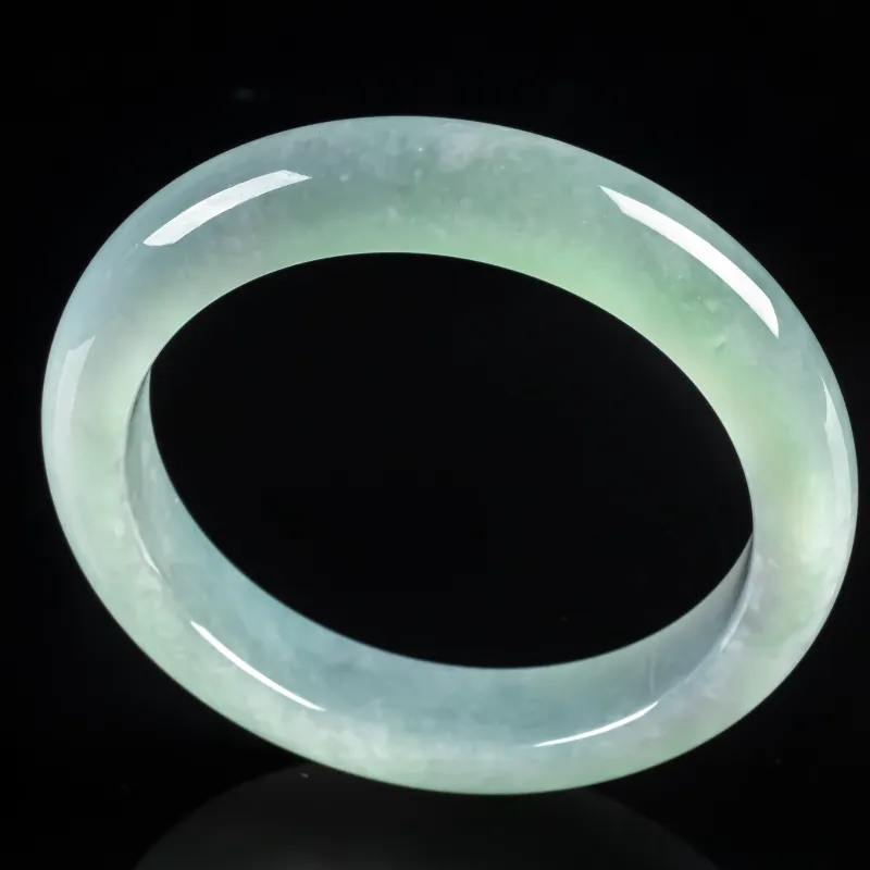 PUPAN Ice Glutinous Jadeite Bangles Women's-3