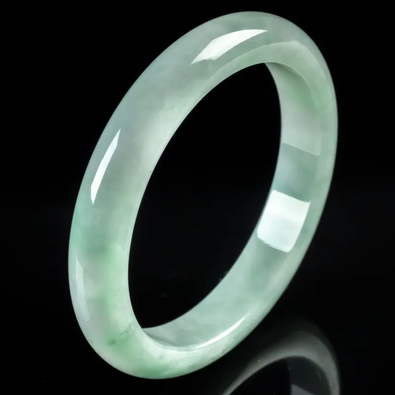 PUPAN Ice Glutinous Jadeite Bangles Women's-3