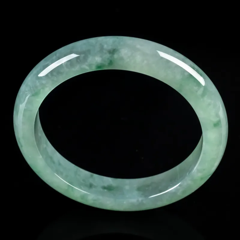 PUPAN Ice Glutinous Jadeite Bangles Women's-3