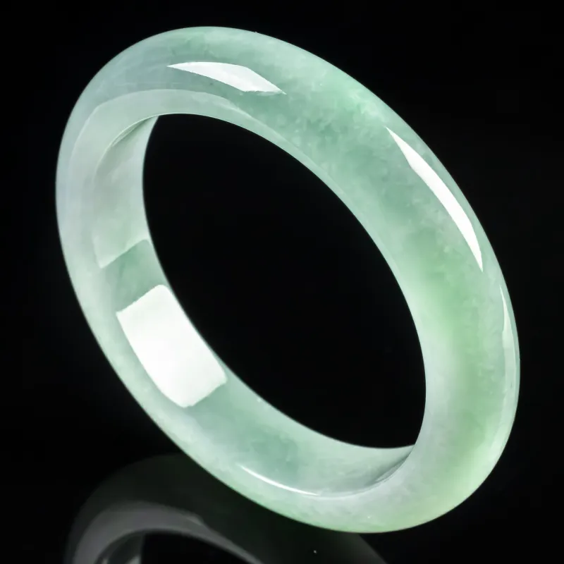 PUPAN Ice Glutinous Jadeite Bangles Women's-1