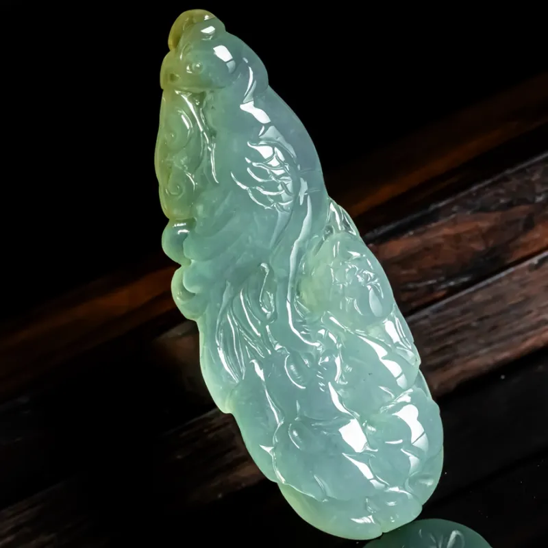 PUPAN Ice Glutinous Jadeite Pendants Unisex-1