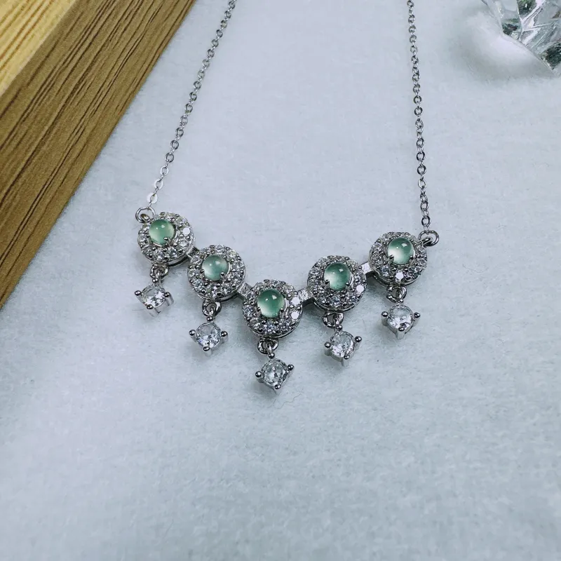 PUPAN High Ice Jade Jadeite Necklaces Women's-4