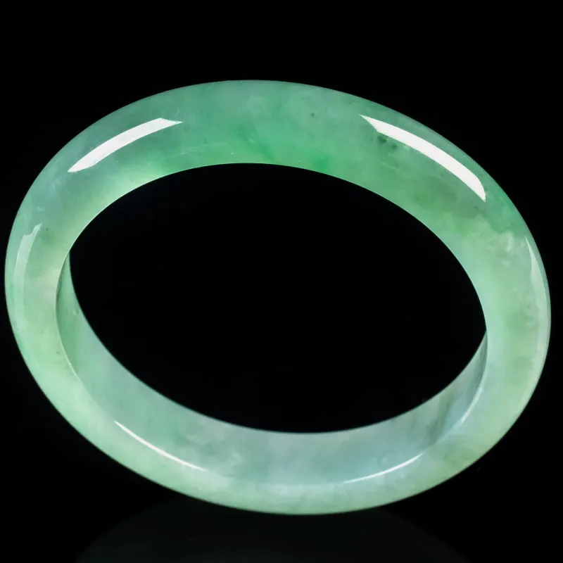 PUPAN Glutinous Jade Jadeite Bangles Women's-3