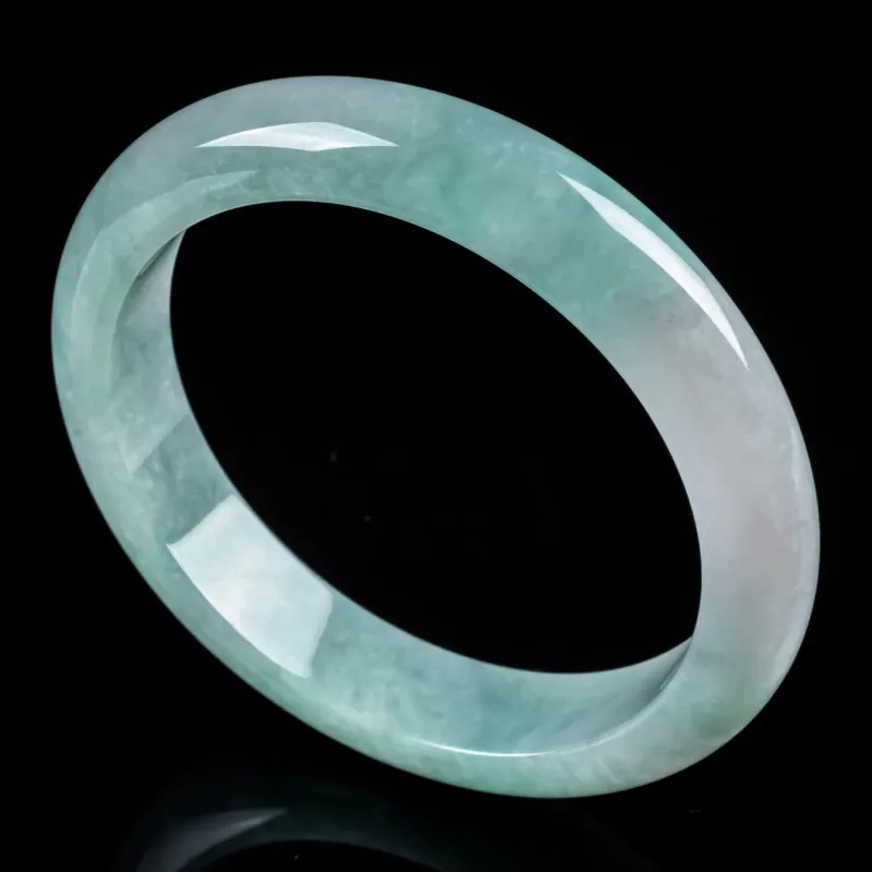 PUPAN Ice Glutinous Jadeite Bangles Women's-1