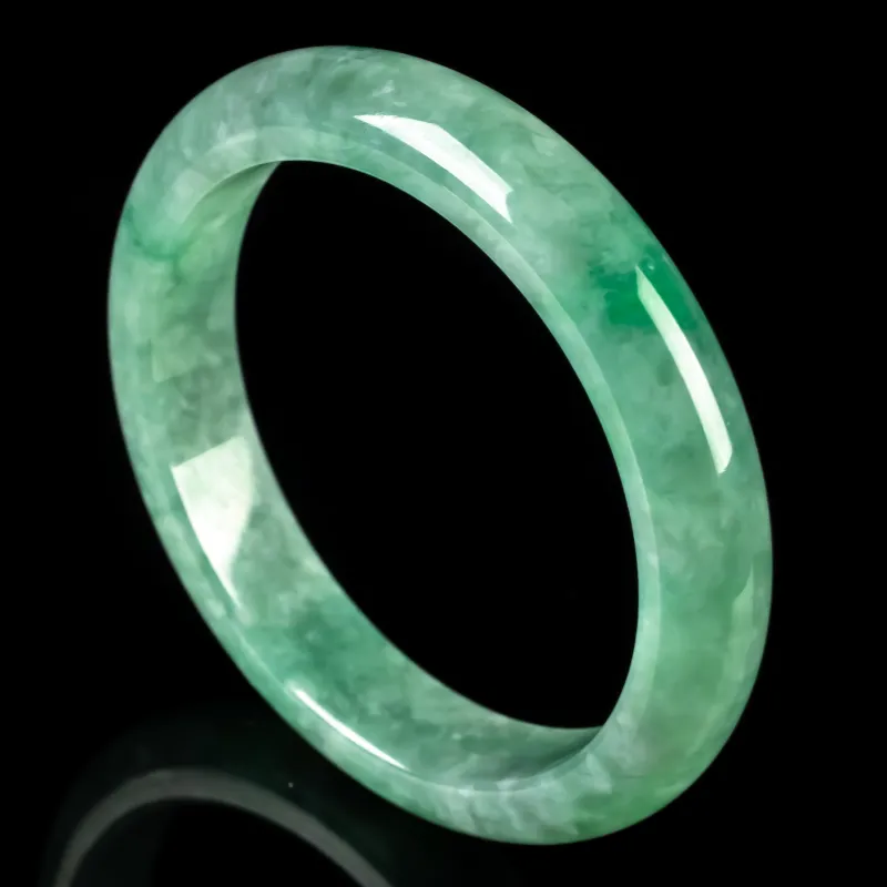 PUPAN Ice Glutinous Jadeite Bangles Women's-4