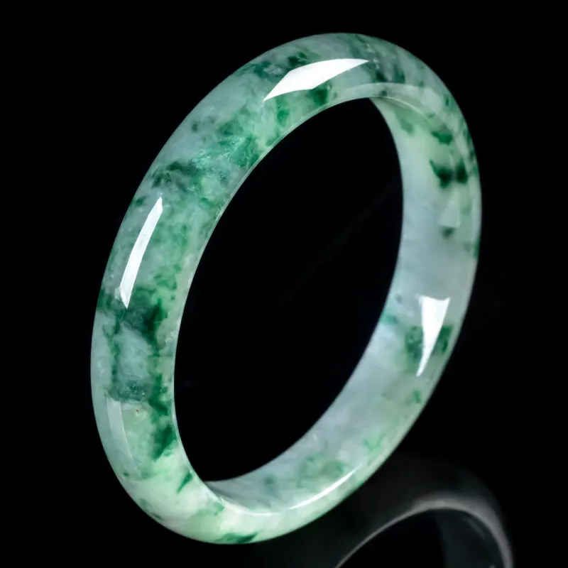 PUPAN Ice Glutinous Jadeite Bangles Women's-1