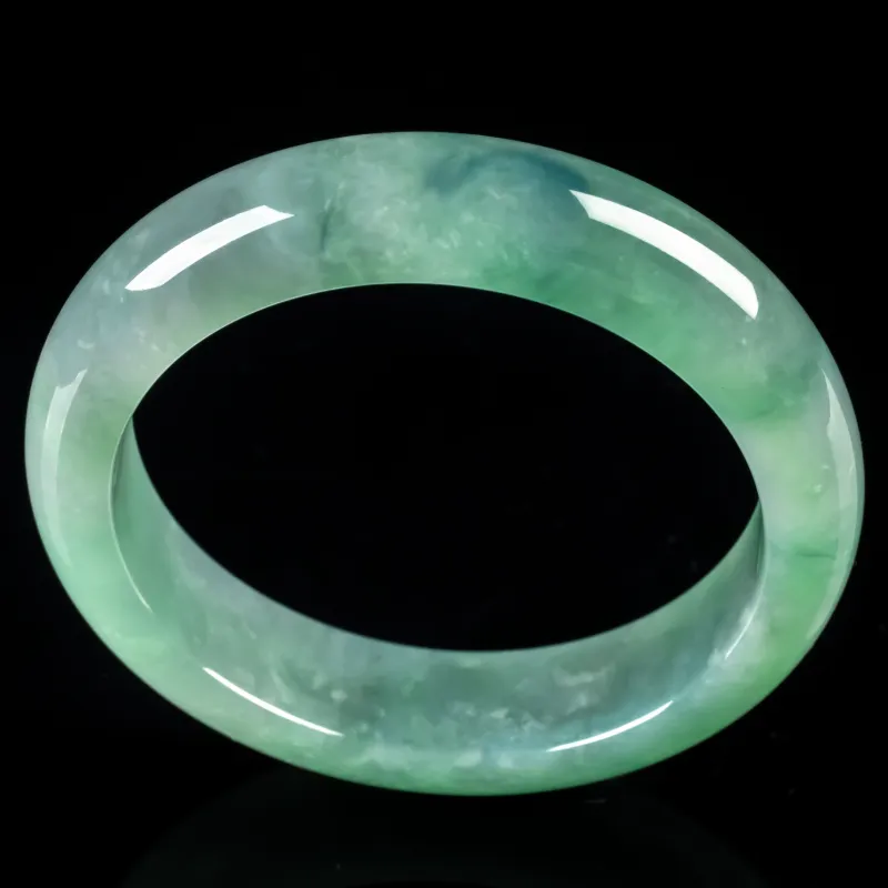 PUPAN Ice Glutinous Jadeite Bangles Women's-3