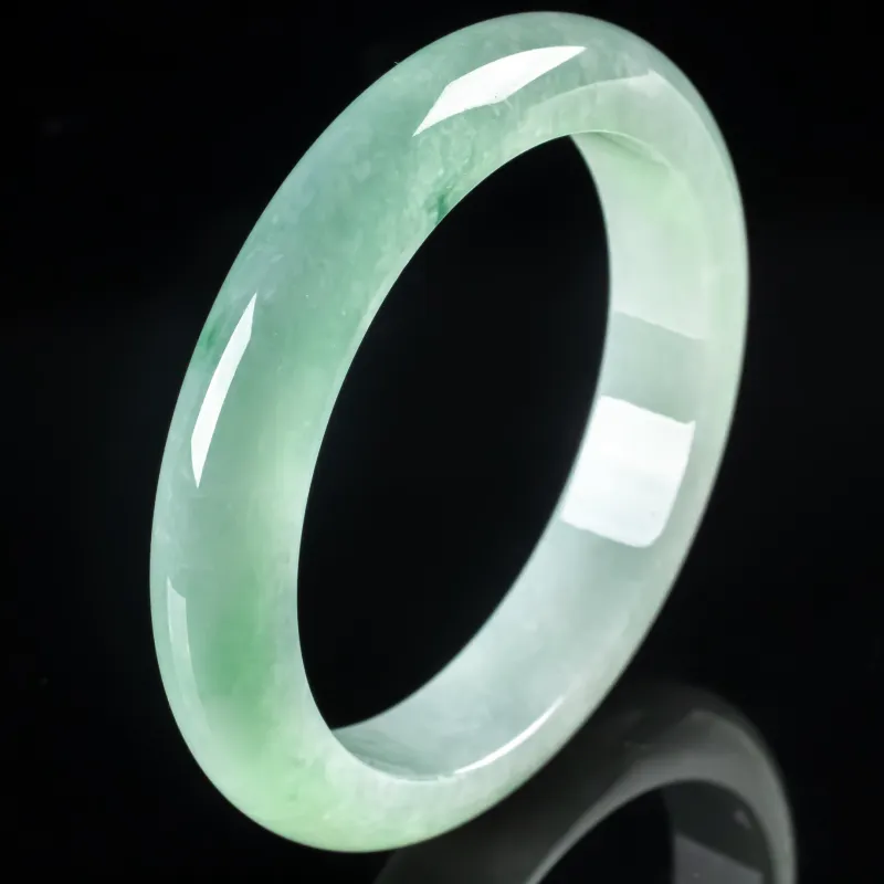 PUPAN Ice Glutinous Jadeite Bangles Women's-2