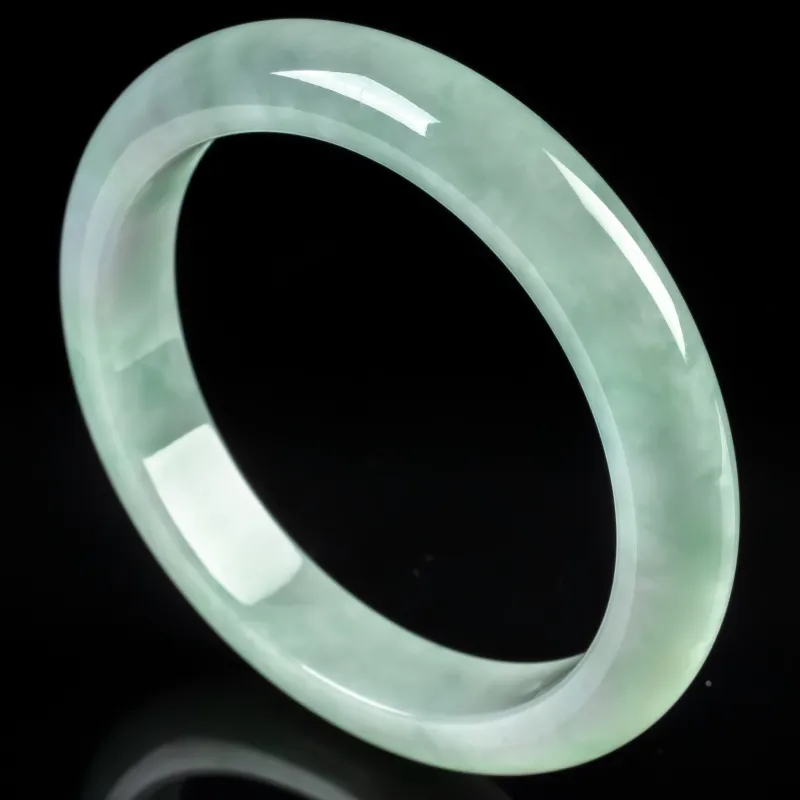 PUPAN Ice Glutinous Jadeite Bangles Women's-4
