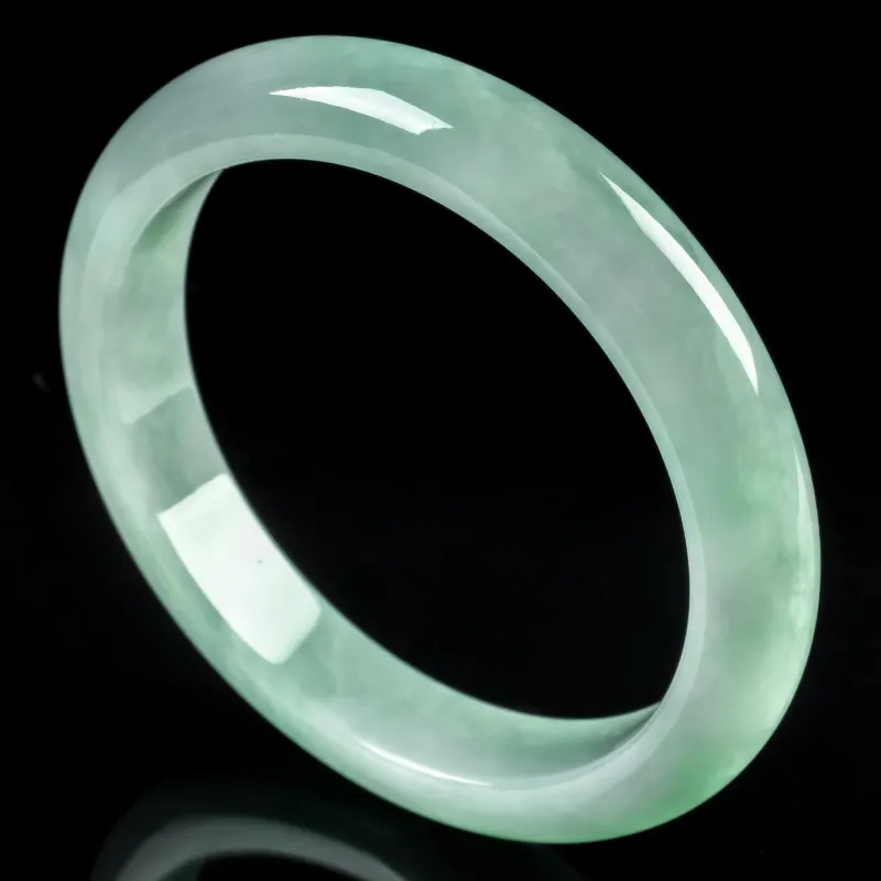 PUPAN Ice Glutinous Jadeite Bangles Women's-4