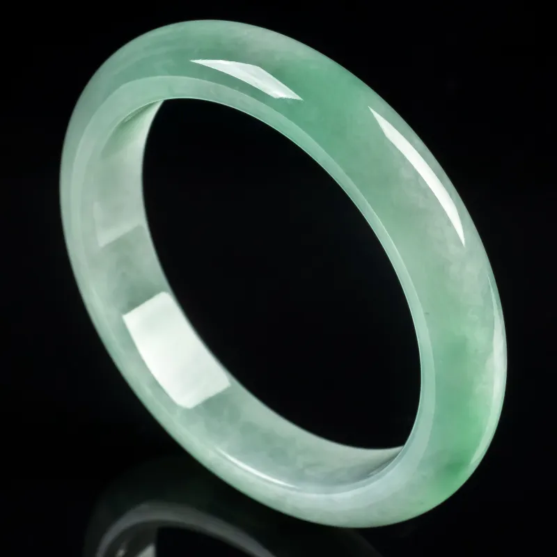 PUPAN Ice Glutinous Jadeite Bangles Women's-3