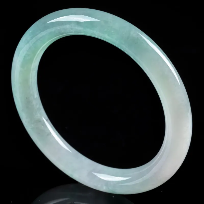 PUPAN Ice Glutinous Jadeite Bangles Women's-3
