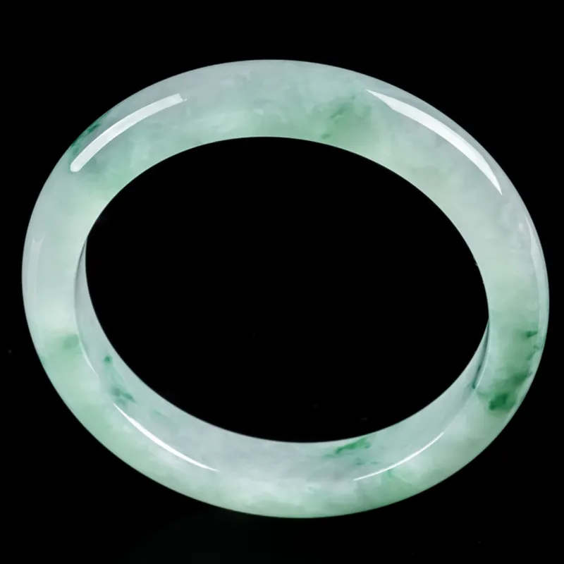 PUPAN Glutinous Jade Jadeite Bangles Women's-3