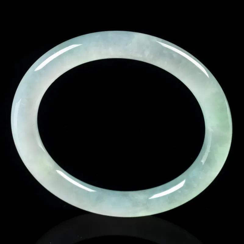 PUPAN Glutinous Jade Jadeite Bangles Women's-3