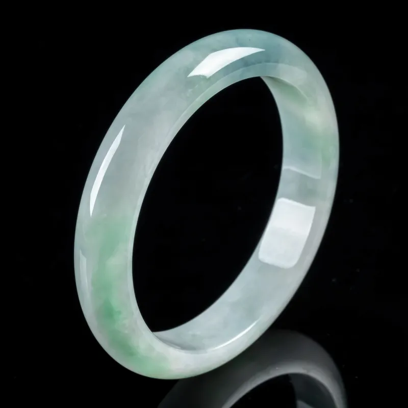 PUPAN Ice Glutinous Jadeite Bangles Unisex-1