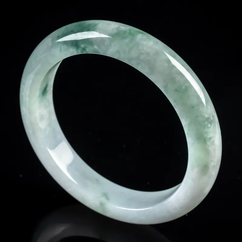 PUPAN Ice Glutinous Jadeite Bangles Women's-1