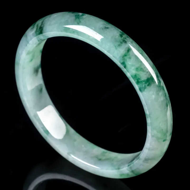 PUPAN Ice Glutinous Jadeite Bangles Women's-3