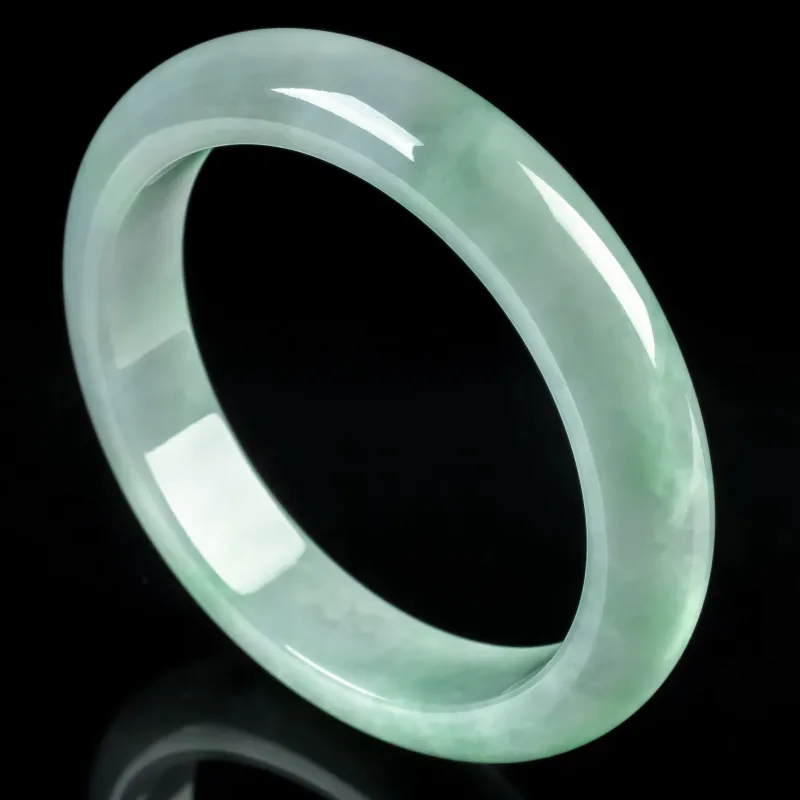 PUPAN Ice Glutinous Jadeite Bangles Women's-4