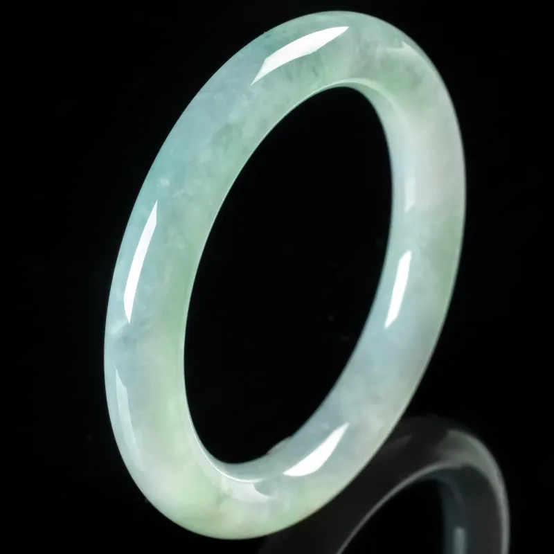 PUPAN Ice Glutinous Jadeite Bangles Women's-2