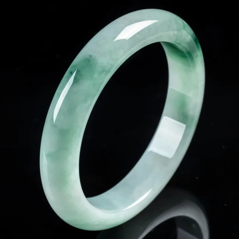 PUPAN Ice Glutinous Jadeite Bangles Women's-4