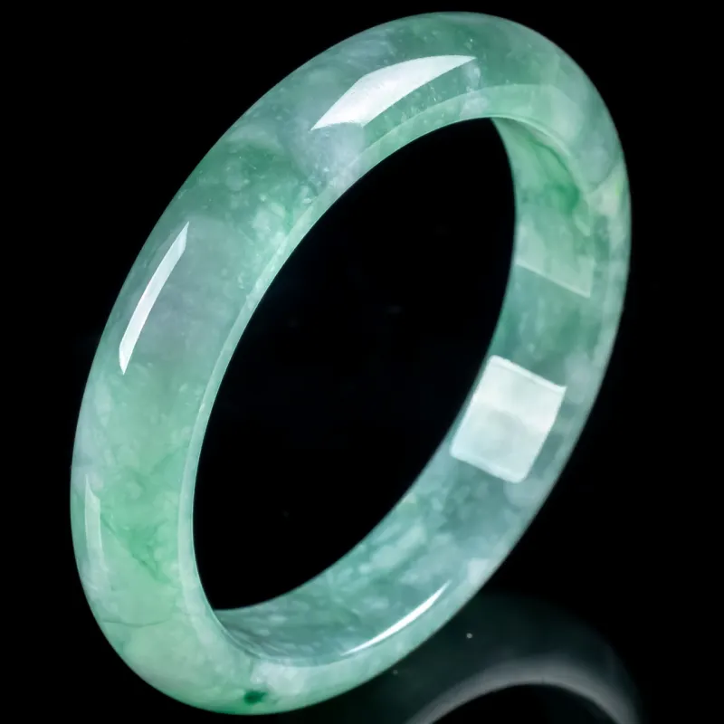 PUPAN Ice Glutinous Jadeite Bangles Women's-2