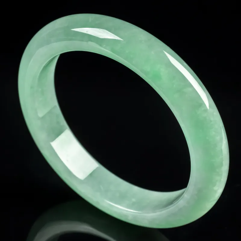 PUPAN Ice Glutinous Jadeite Bangles Women's-1