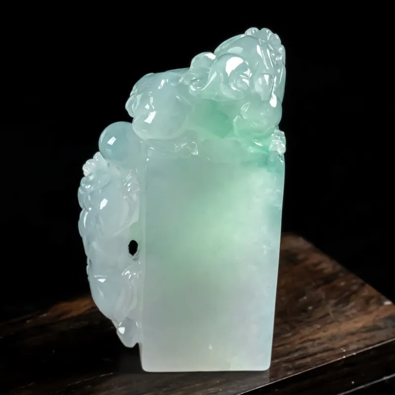 PUPAN Ice Glutinous Jadeite Seals Unisex-2