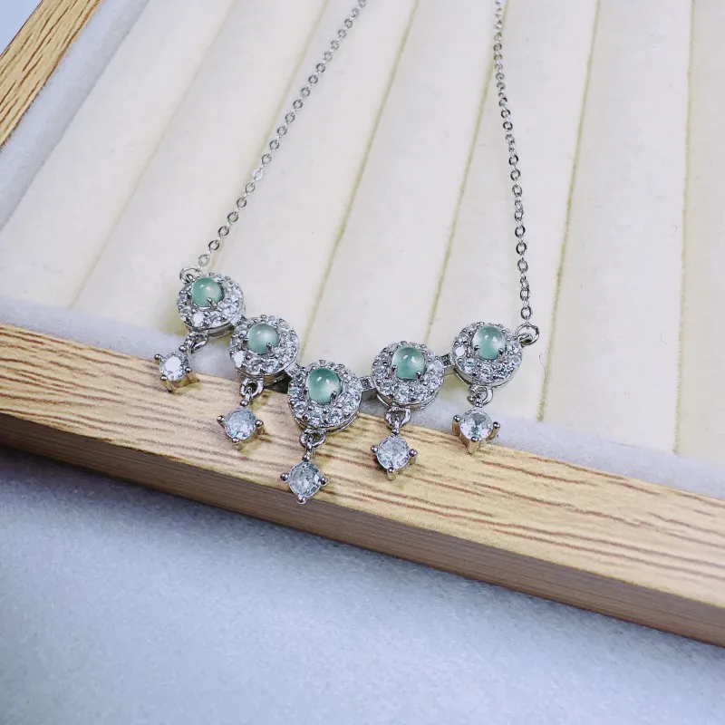 PUPAN High Ice Jade Jadeite Necklaces Women's-1