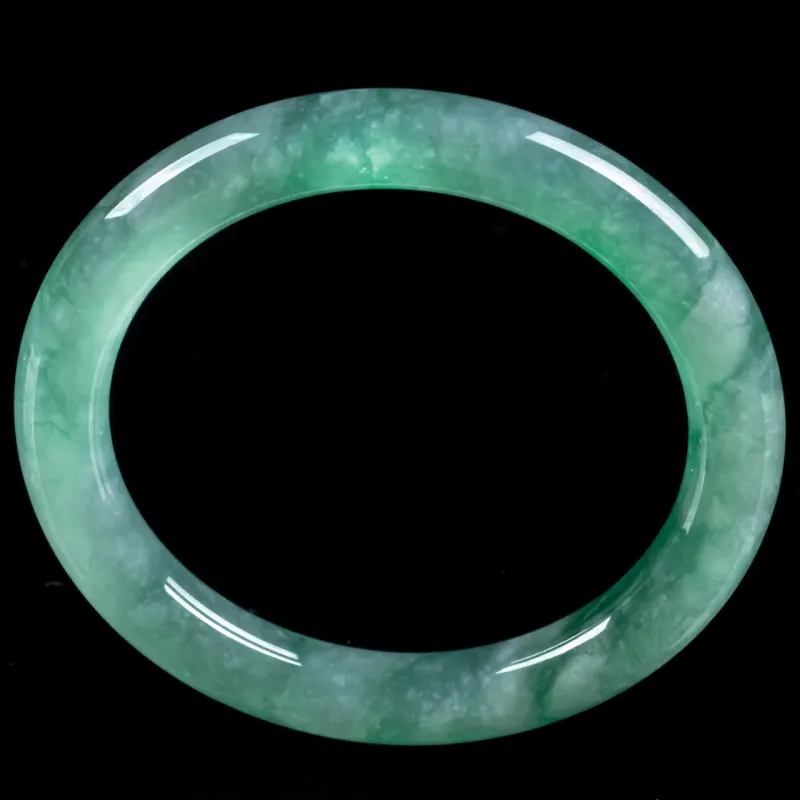 PUPAN Glutinous Jade Jadeite Bangles Women's-3