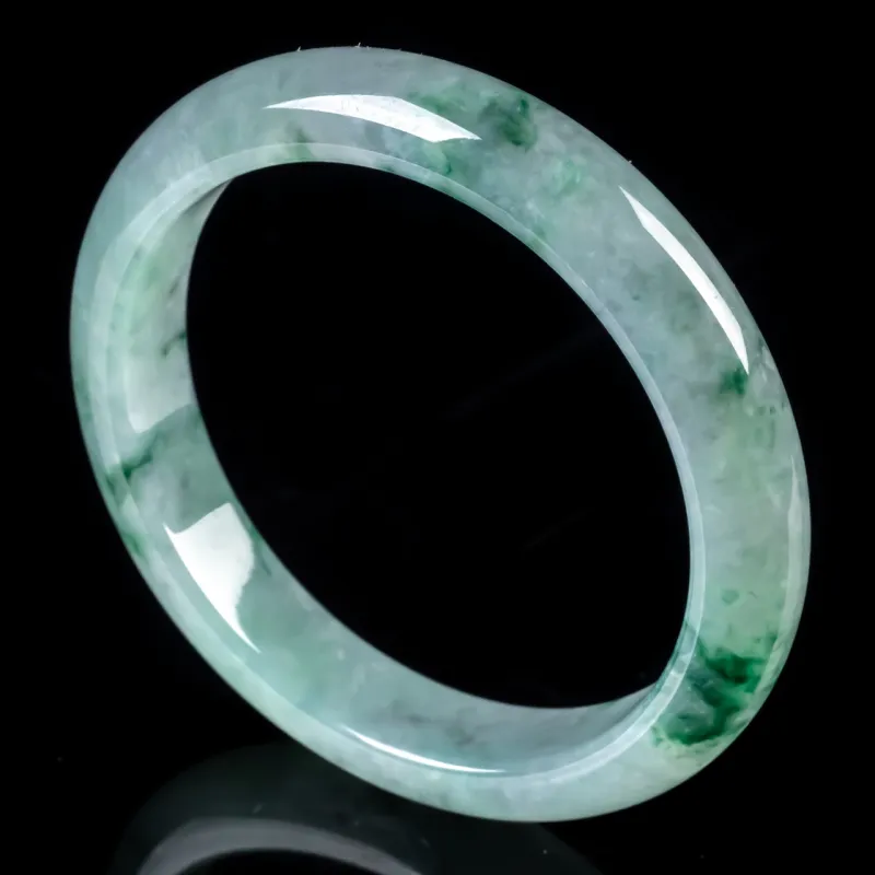 PUPAN Ice Glutinous Jadeite Bangles Women's-3