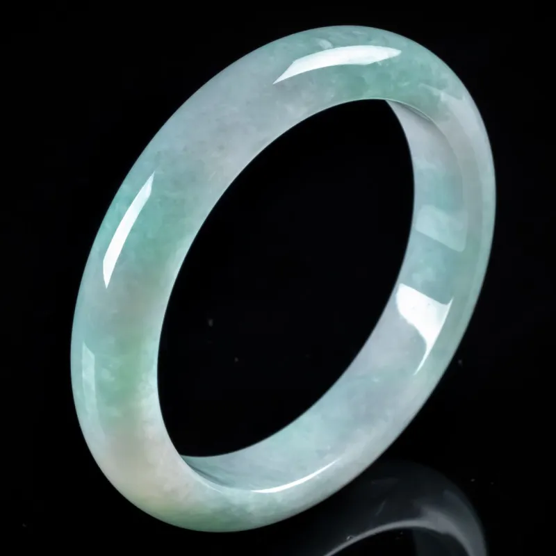 PUPAN Ice Glutinous Jadeite Bangles Women's-3