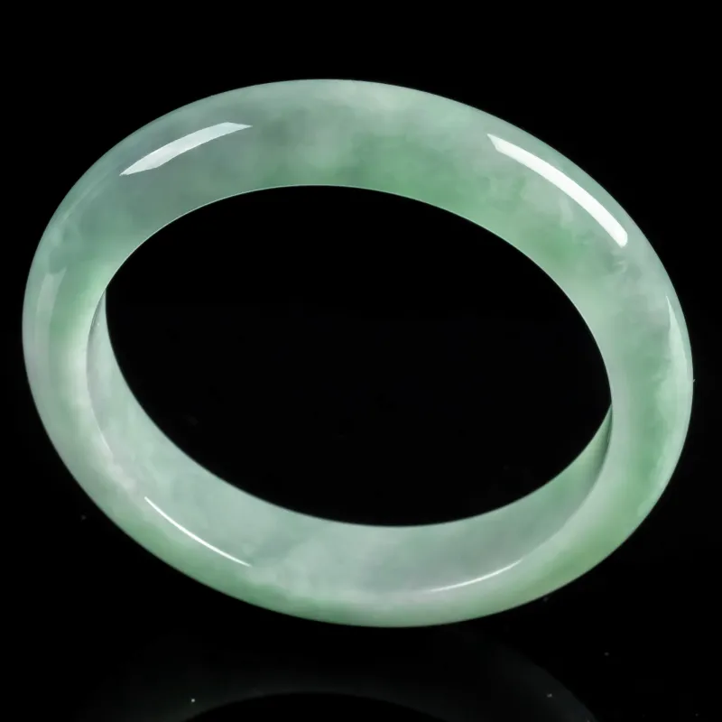 PUPAN Glutinous Jade Jadeite Bangles Women's-3