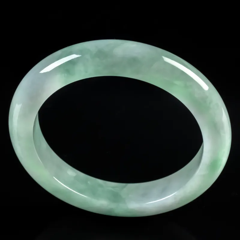 PUPAN Ice Glutinous Jadeite Bangles Unisex-2