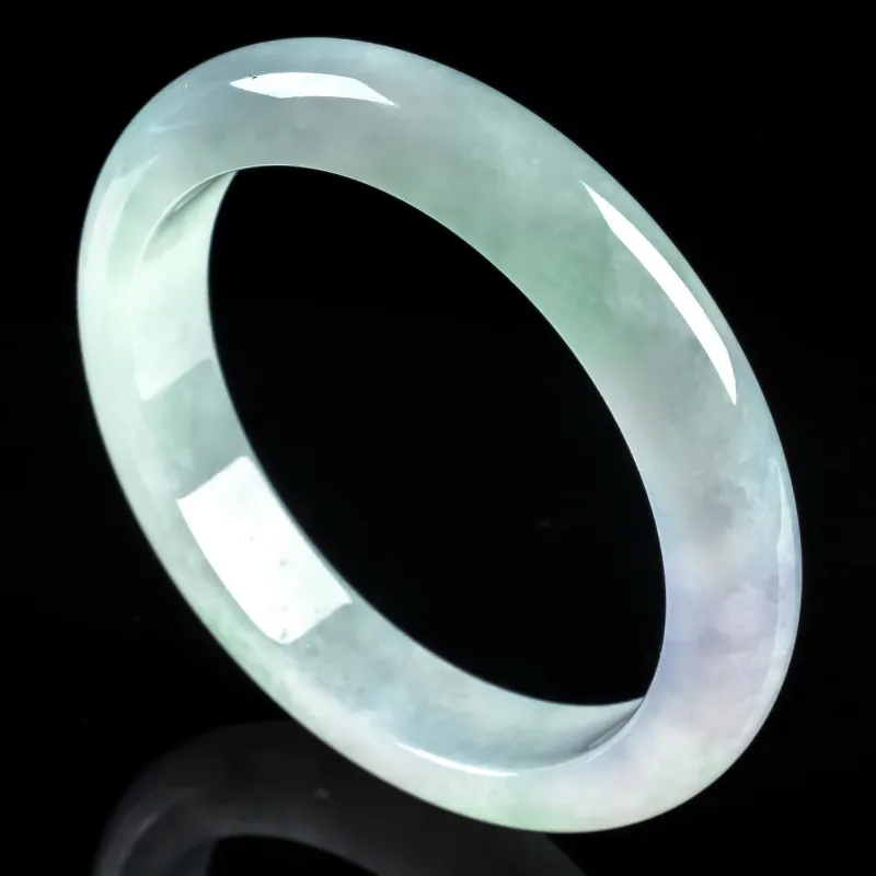 PUPAN Ice Glutinous Jadeite Bangles Women's-1