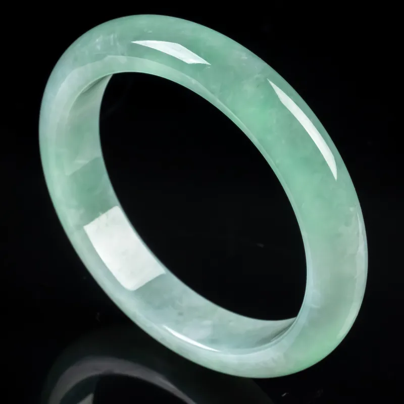 PUPAN Ice Glutinous Jadeite Bangles Women's-4