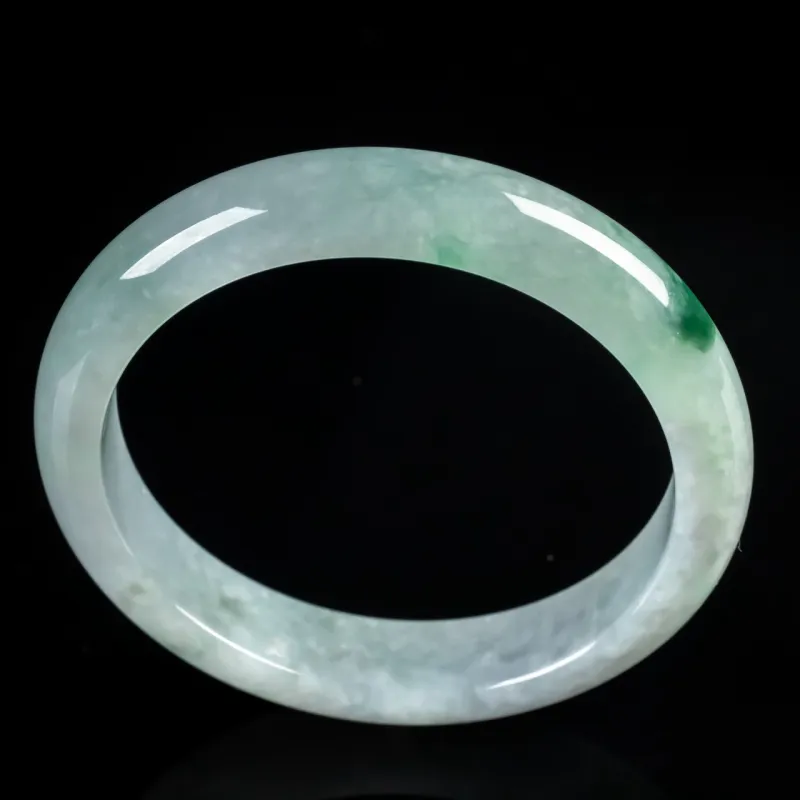PUPAN Glutinous Jade Jadeite Bangles Women's-3