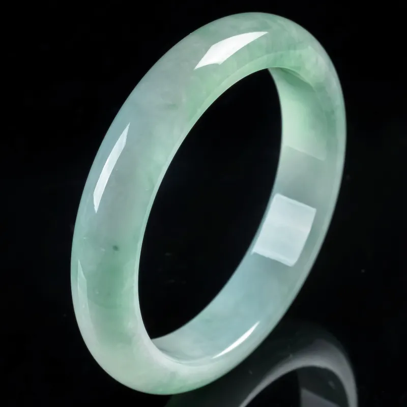 PUPAN Glutinous Jade Jadeite Bangles Women's-4