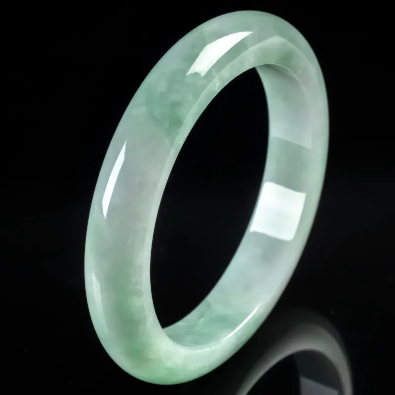 PUPAN Ice Glutinous Jadeite Bangles Unisex-4