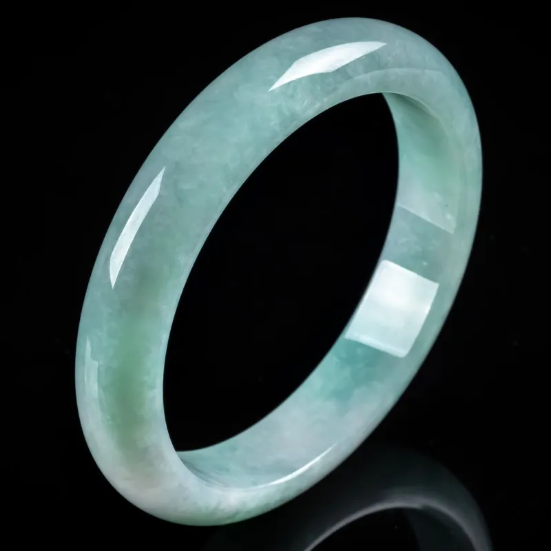 PUPAN Ice Glutinous Jadeite Bangles Women's-1