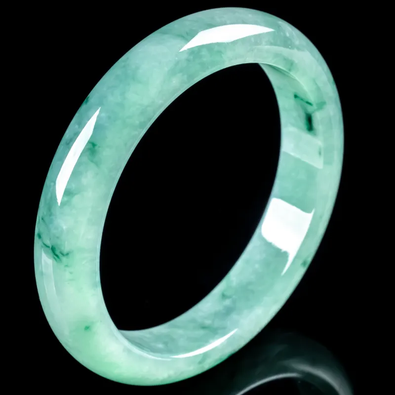 PUPAN Ice Glutinous Jadeite Bangles Women's-3