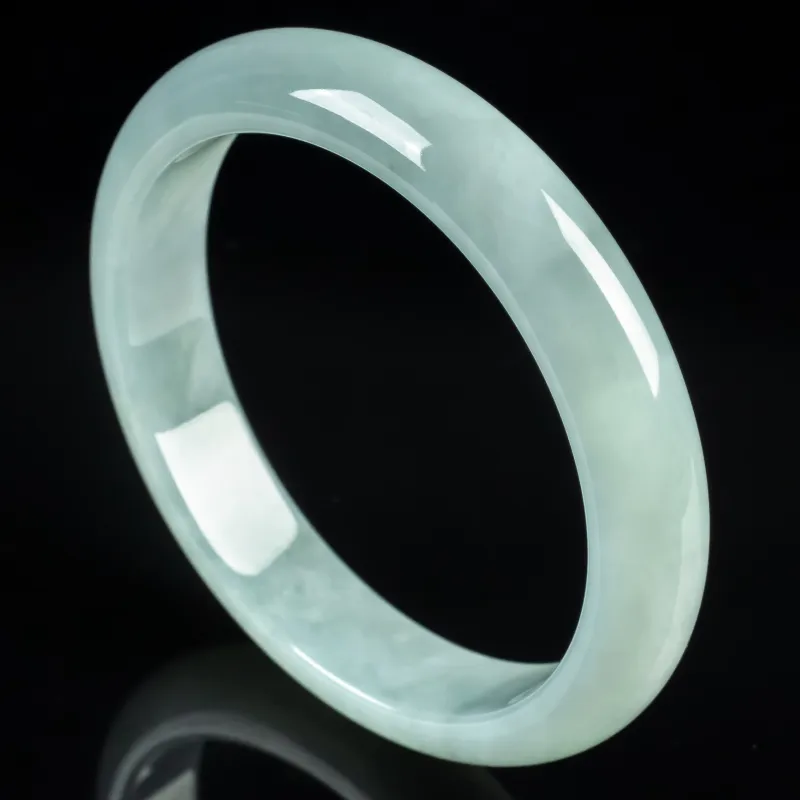 PUPAN Ice Glutinous Jadeite Bangles Women's-3
