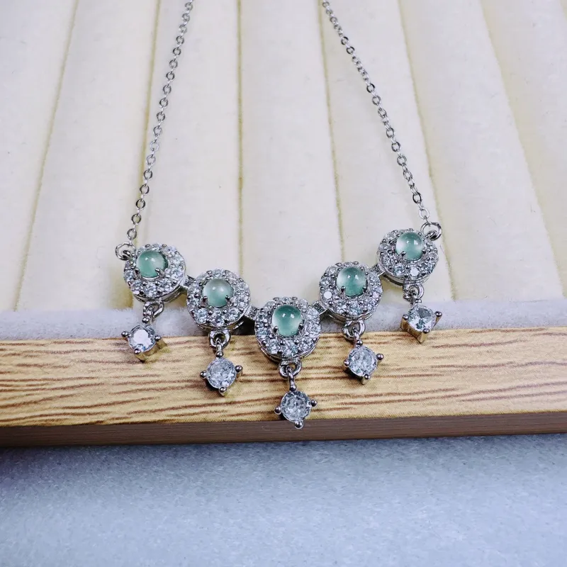 PUPAN High Ice Jade Jadeite Necklaces Women's-3