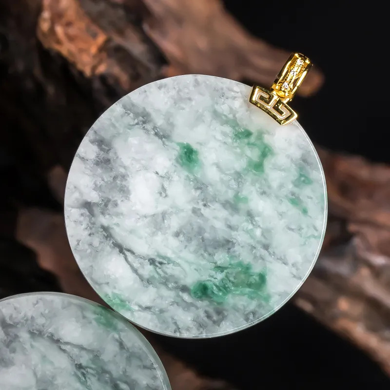 PUPAN Ice Glutinous Jadeite Pendants Unisex-2