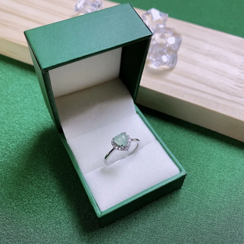 PUPAN Ice Type Jadeite Rings Women's-4